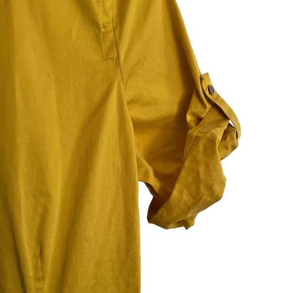 New York & Company Size 10 Yellow Cargo Dress - Picture 2 of 5